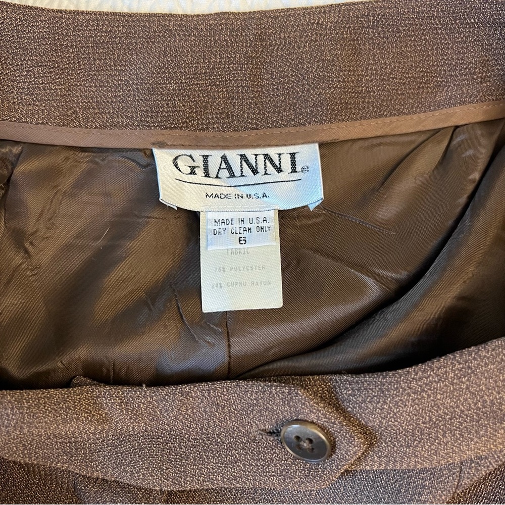 GIANNI Y2K Soft Chocolate Brown Career Pants - Picture 6 of 6